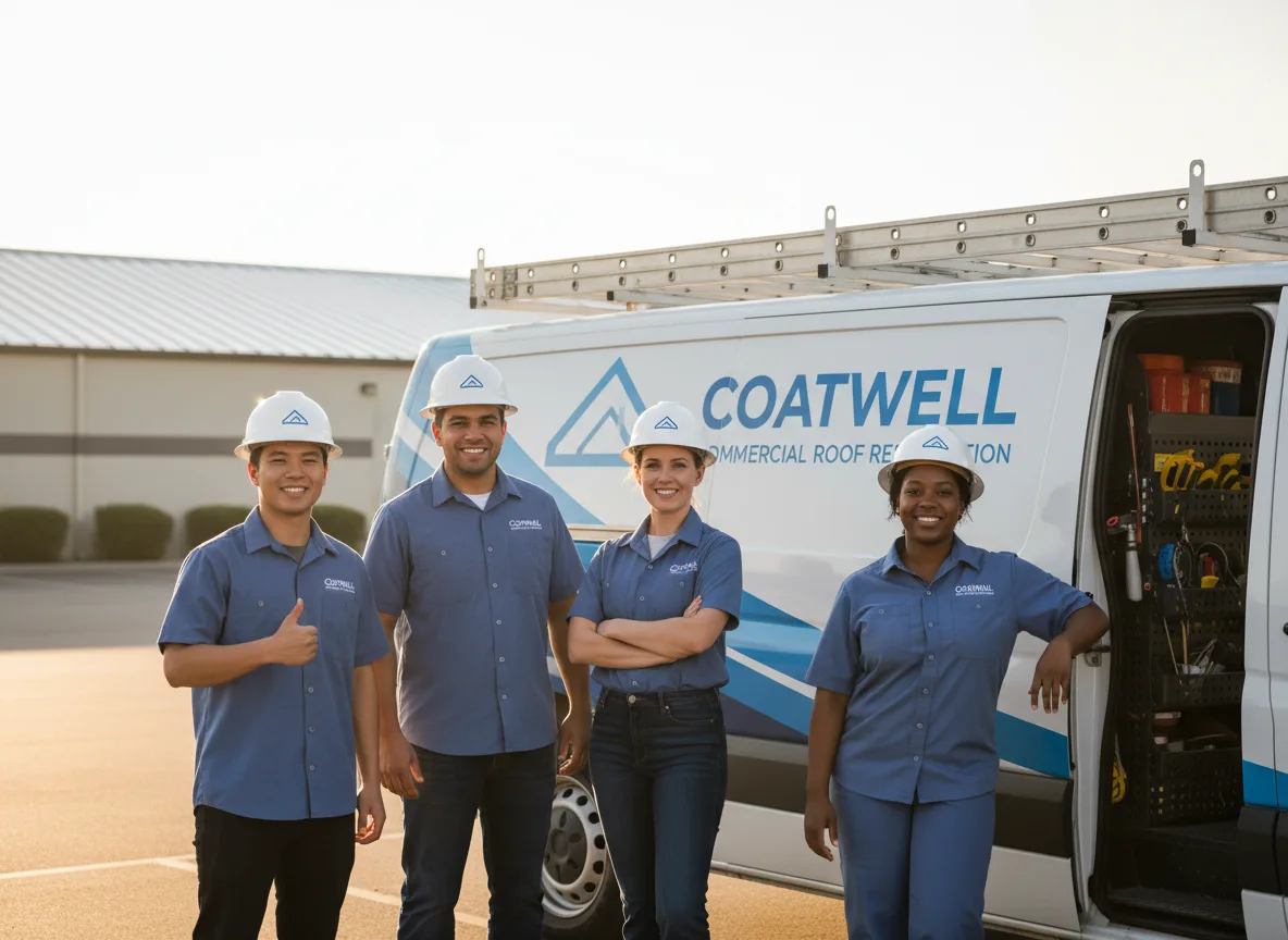 Commercial roof coating company in Le Claire, IA